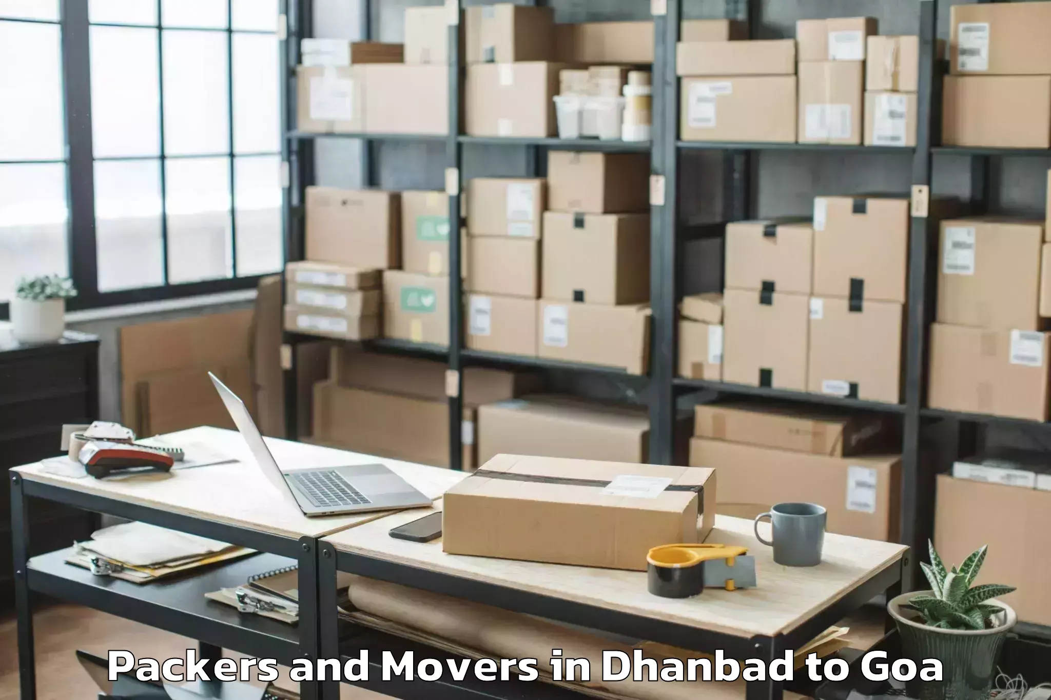 Easy Dhanbad to Margao Packers And Movers Booking